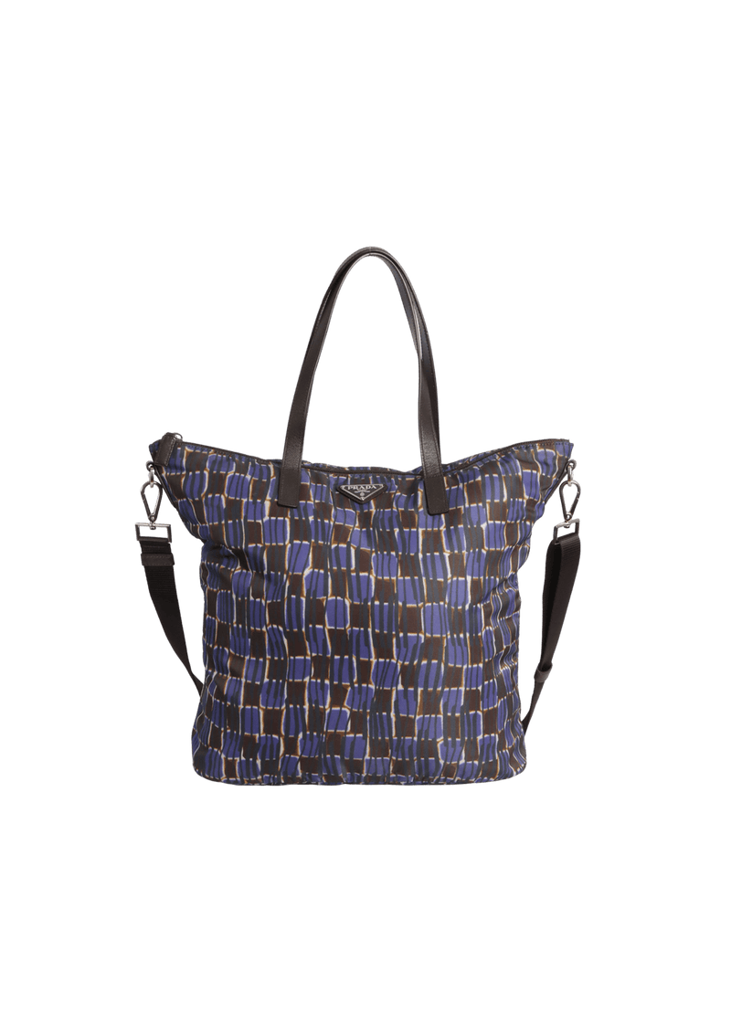 PRINTED TESSUTO VELA TOTE BAG