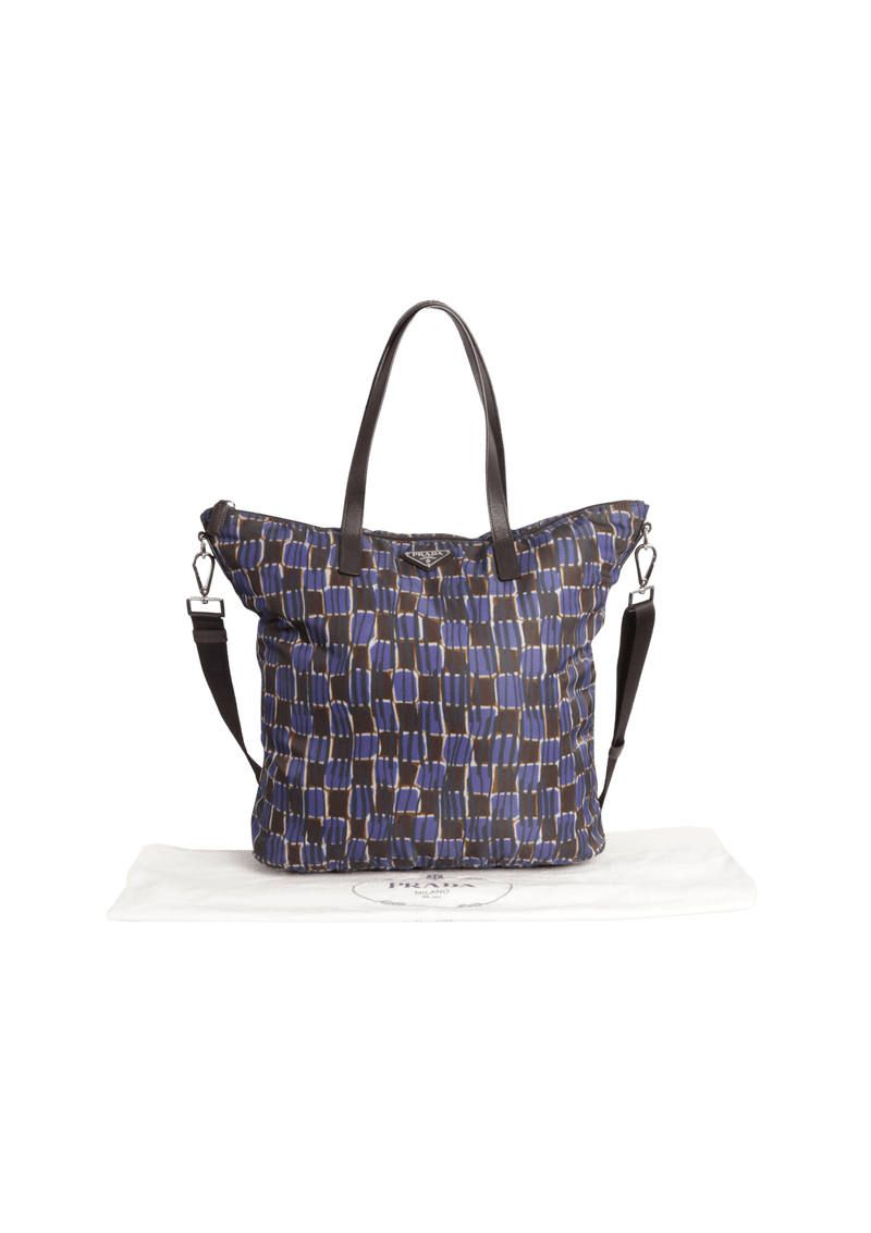 PRINTED TESSUTO VELA TOTE BAG