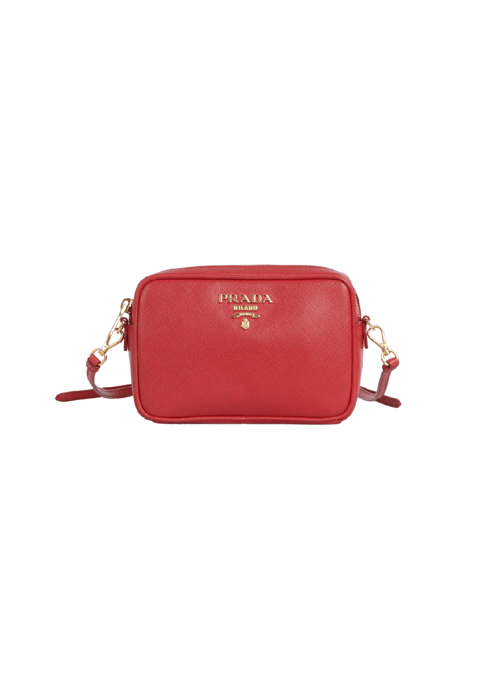BOLSA PRADA SAFFIANO CAMERA BAG VERMELHO ORIGINAL – Gringa