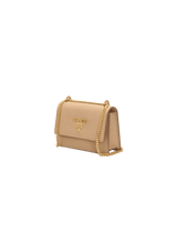 SAFFIANO CARD HOLDER WITH CHAIN