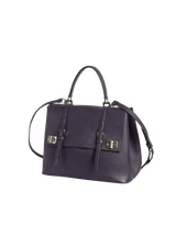 SAFFIANO DOUBLE TURN-LOCK BAG