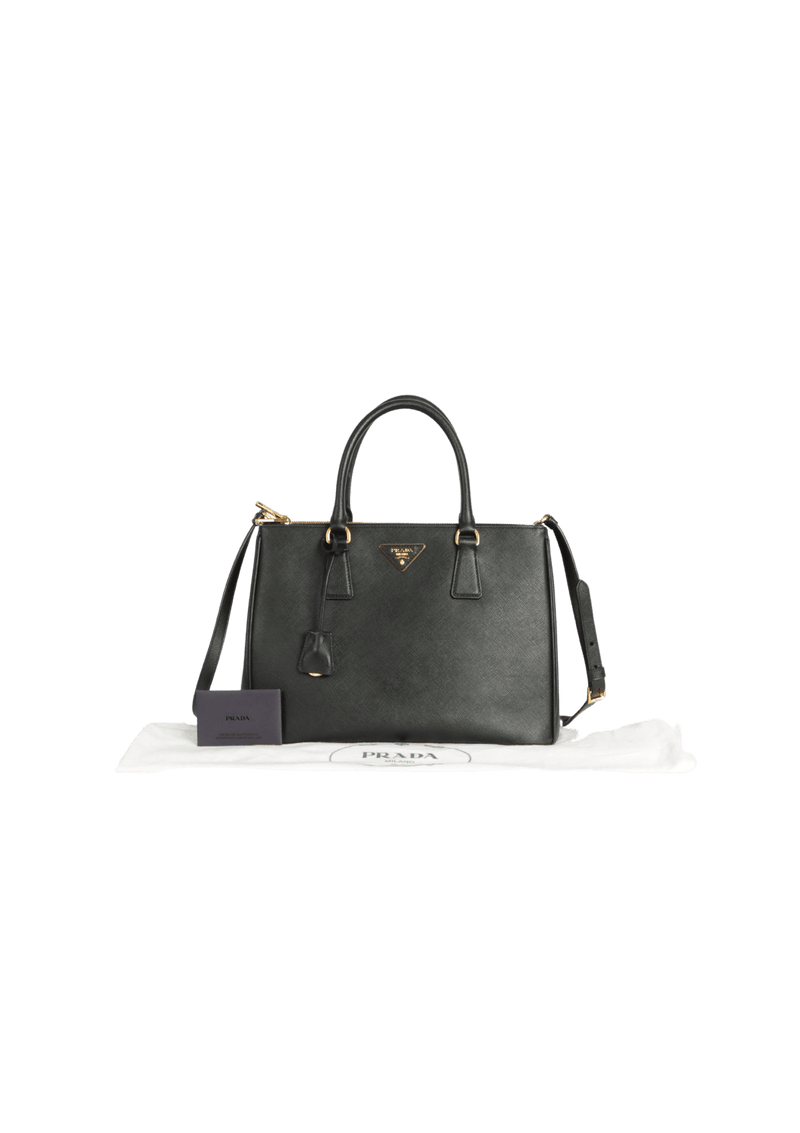 SAFFIANO LUX DOUBLE ZIP GALLERIA