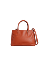 SAFFIANO LUX DOUBLE ZIP GALLERIA SATCHEL