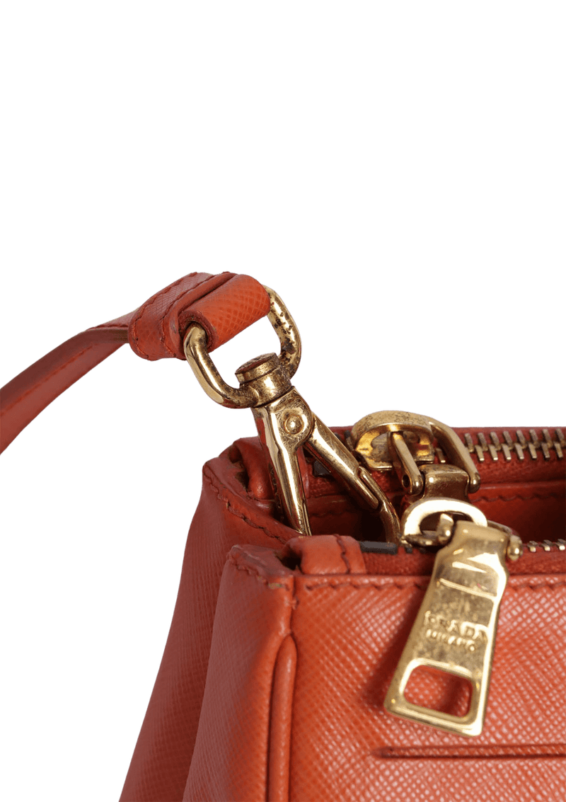 SAFFIANO LUX DOUBLE ZIP GALLERIA SATCHEL