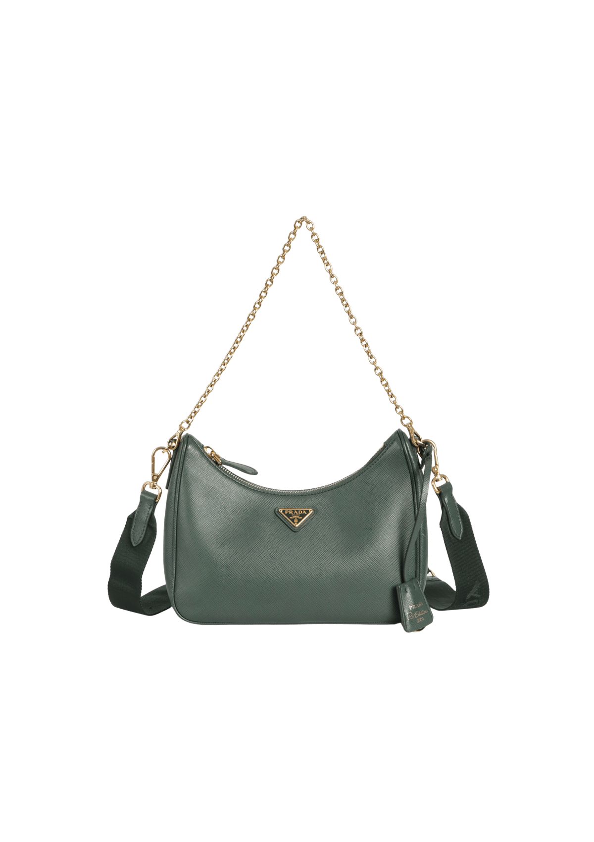 Prada Shoulder Farfetch Prada Nylon Bag Prada Re Edition Verde