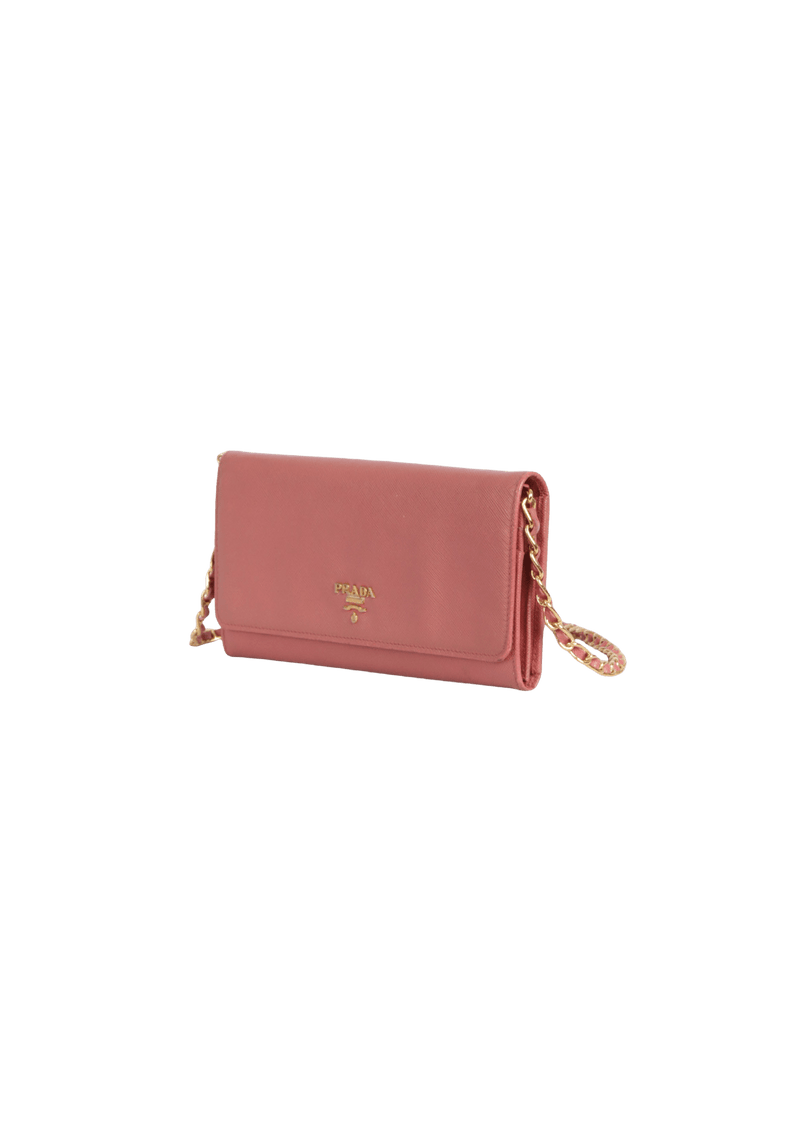 SAFFIANO LUX WALLET ON CHAIN