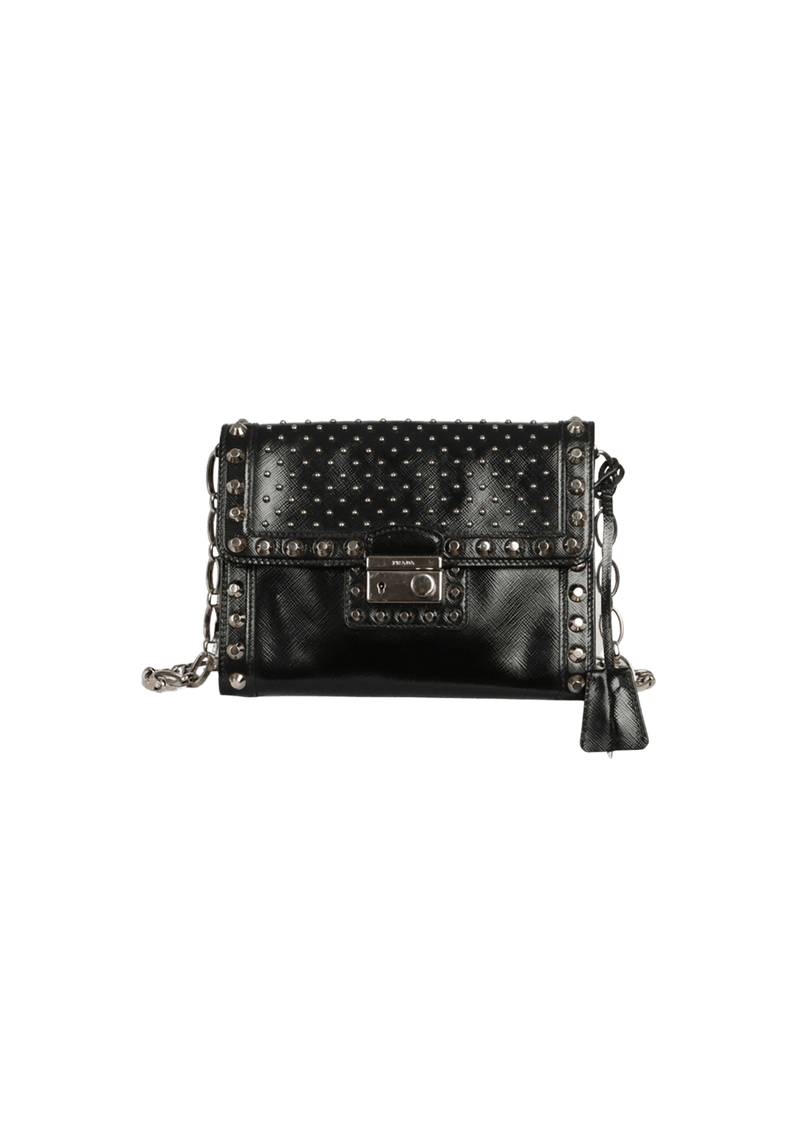 BOLSA PRADA SAFFIANO MINI CHAIN BAG PRETO ORIGINAL – Gringa