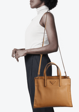 SAFFIANO TRIPLE POCKET TOTE