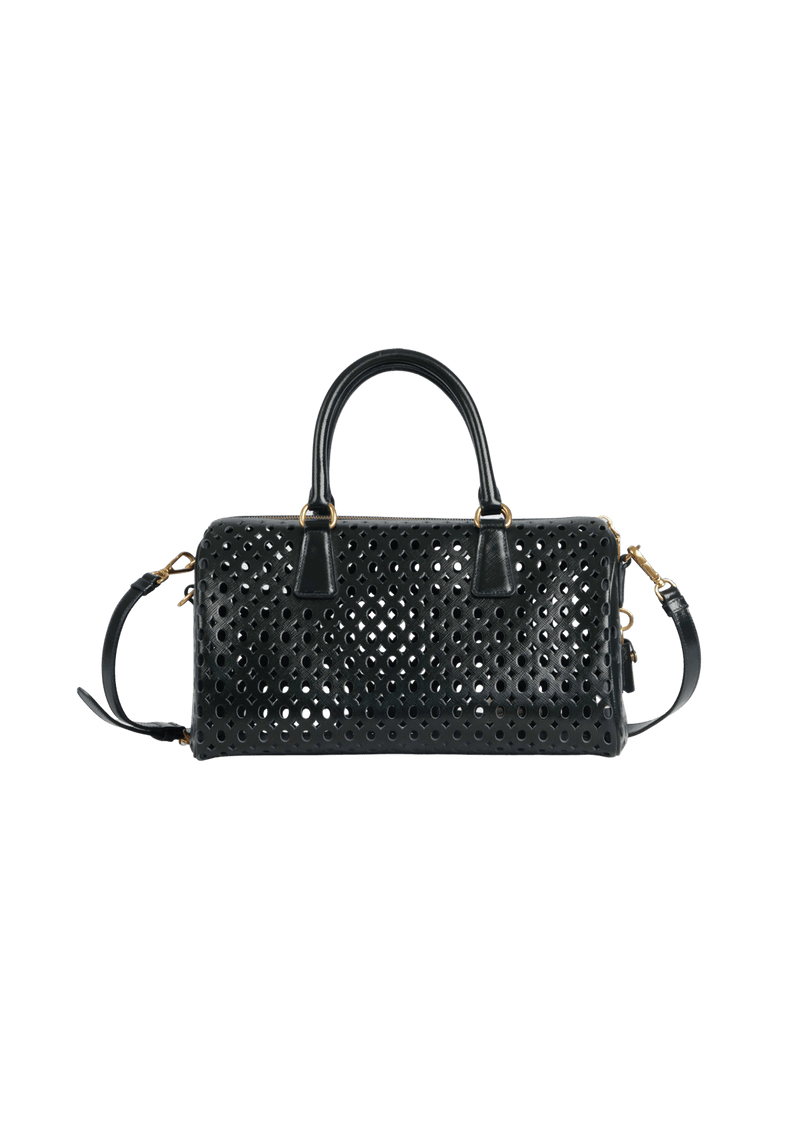 SAFFIANO VERNICE PERFORATED BAG