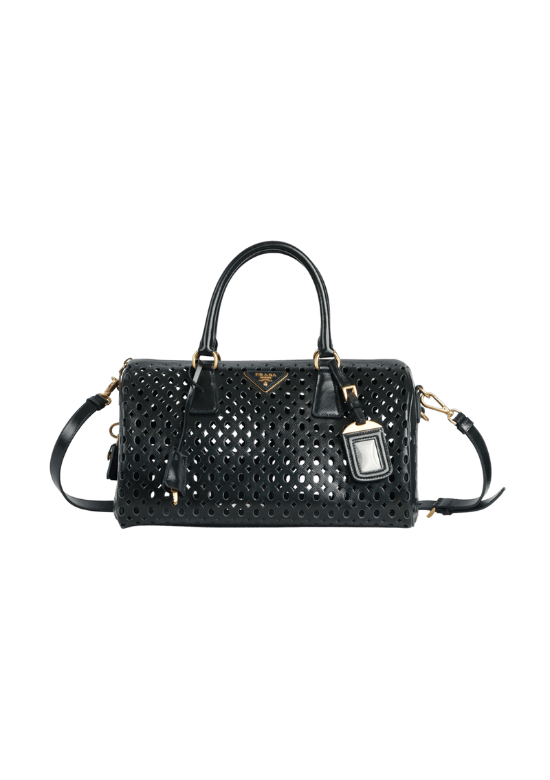 SAFFIANO VERNICE PERFORATED BAG