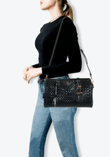 SAFFIANO VERNICE PERFORATED BAG