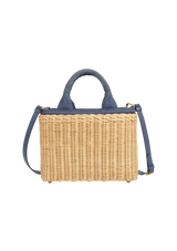 SMALL CANAPA TRIMMED MIDOLLINO WICKER