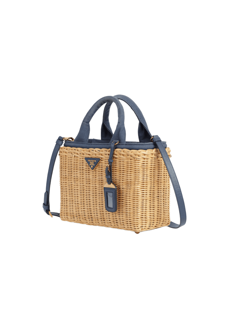 SMALL CANAPA TRIMMED MIDOLLINO WICKER