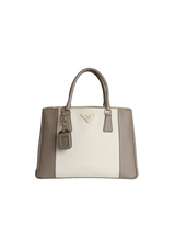 SMALL SAFFIANO LUX DOUBLE ZIP GALLERIA
