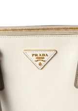 SMALL SAFFIANO LUX DOUBLE ZIP GALLERIA