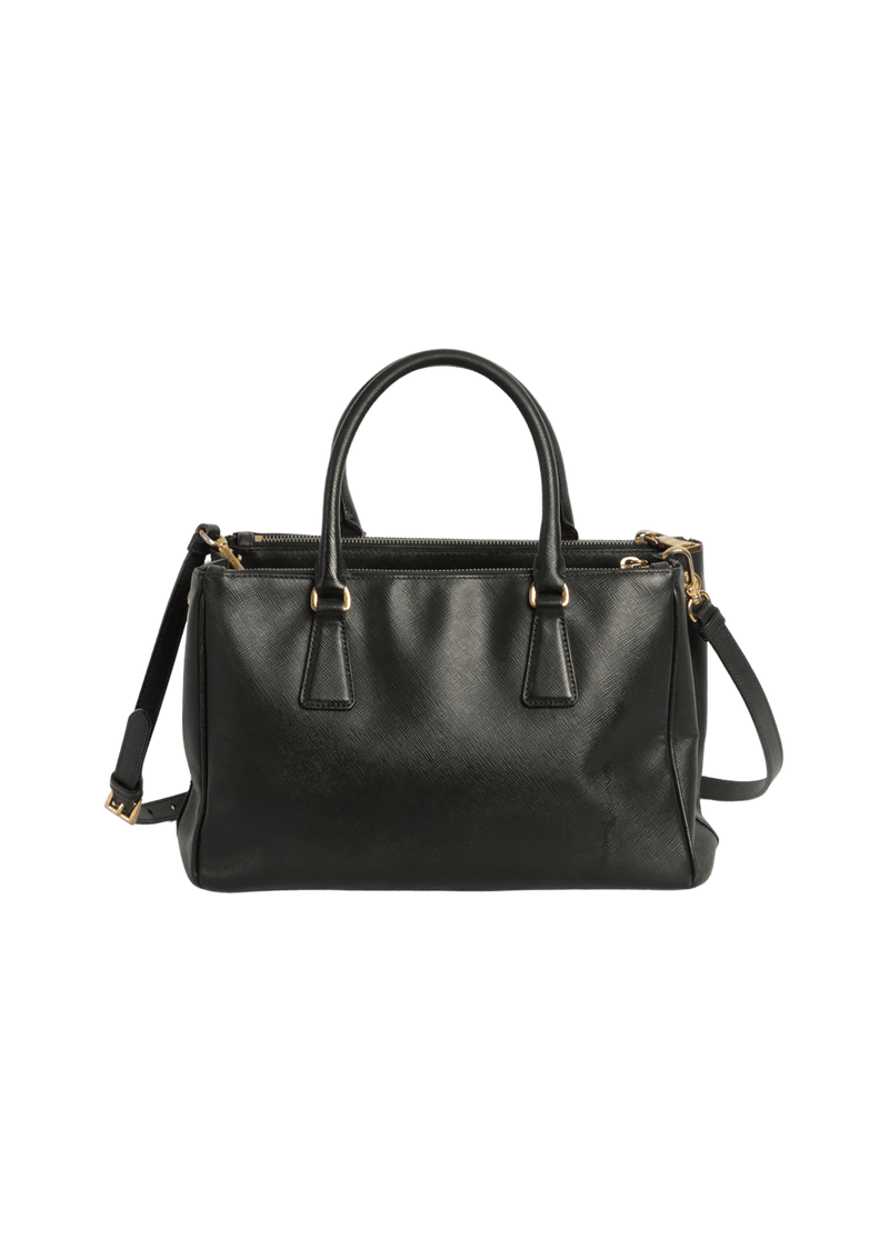 SMALL SAFFIANO LUX DOUBLE ZIP GALLERIA