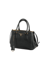 SMALL SAFFIANO LUX DOUBLE ZIP GALLERIA