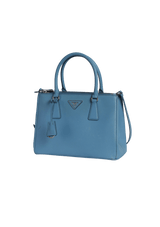 SMALL SAFFIANO LUX DOUBLE ZIP GALLERIA SATCHEL