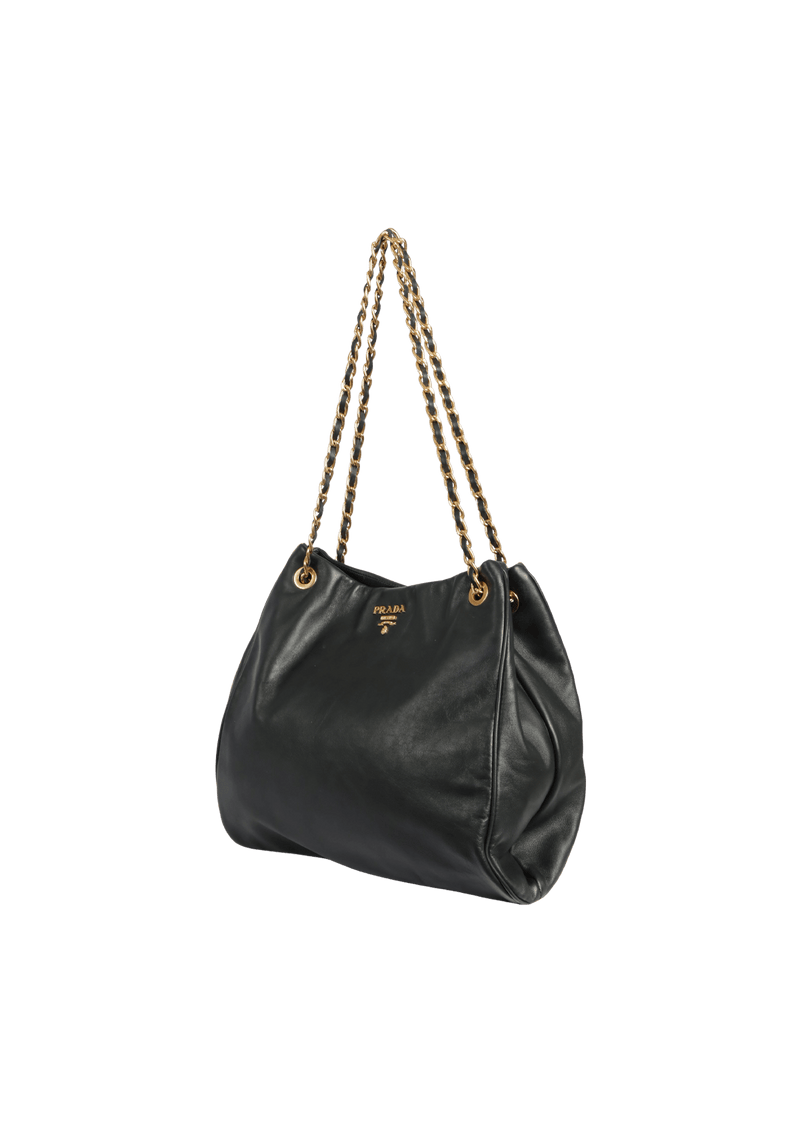 SOFT LEATHER CHAIN BAG