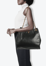 SOFT LEATHER CHAIN BAG