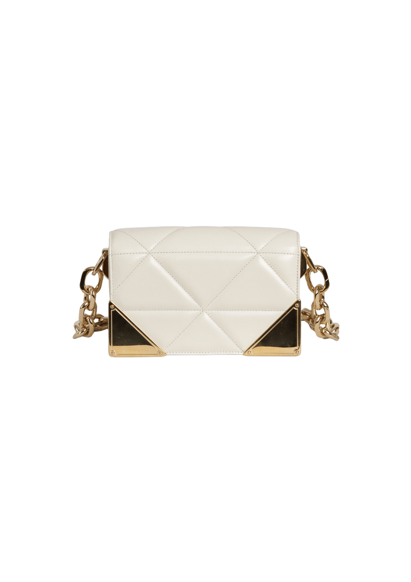 STITCHED NAPPA SHOULDER BAG