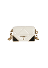 STITCHED NAPPA SHOULDER BAG