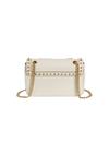 STUDDED GLACE FLAP BAG