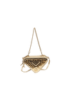 STUDDED TRIANGLE MINI POUCH