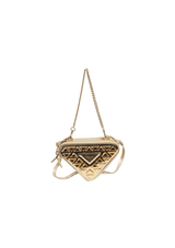 STUDDED TRIANGLE MINI POUCH