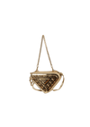 STUDDED TRIANGLE MINI POUCH