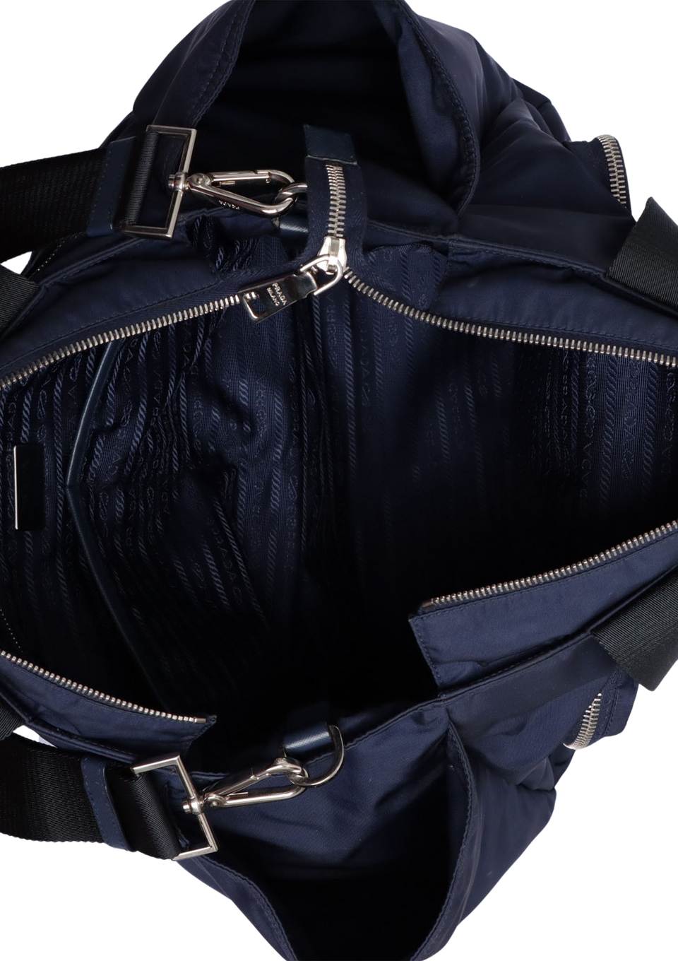 BOLSA PRADA TESSUTO DIAPER BAG AZUL ORIGINAL – Gringa