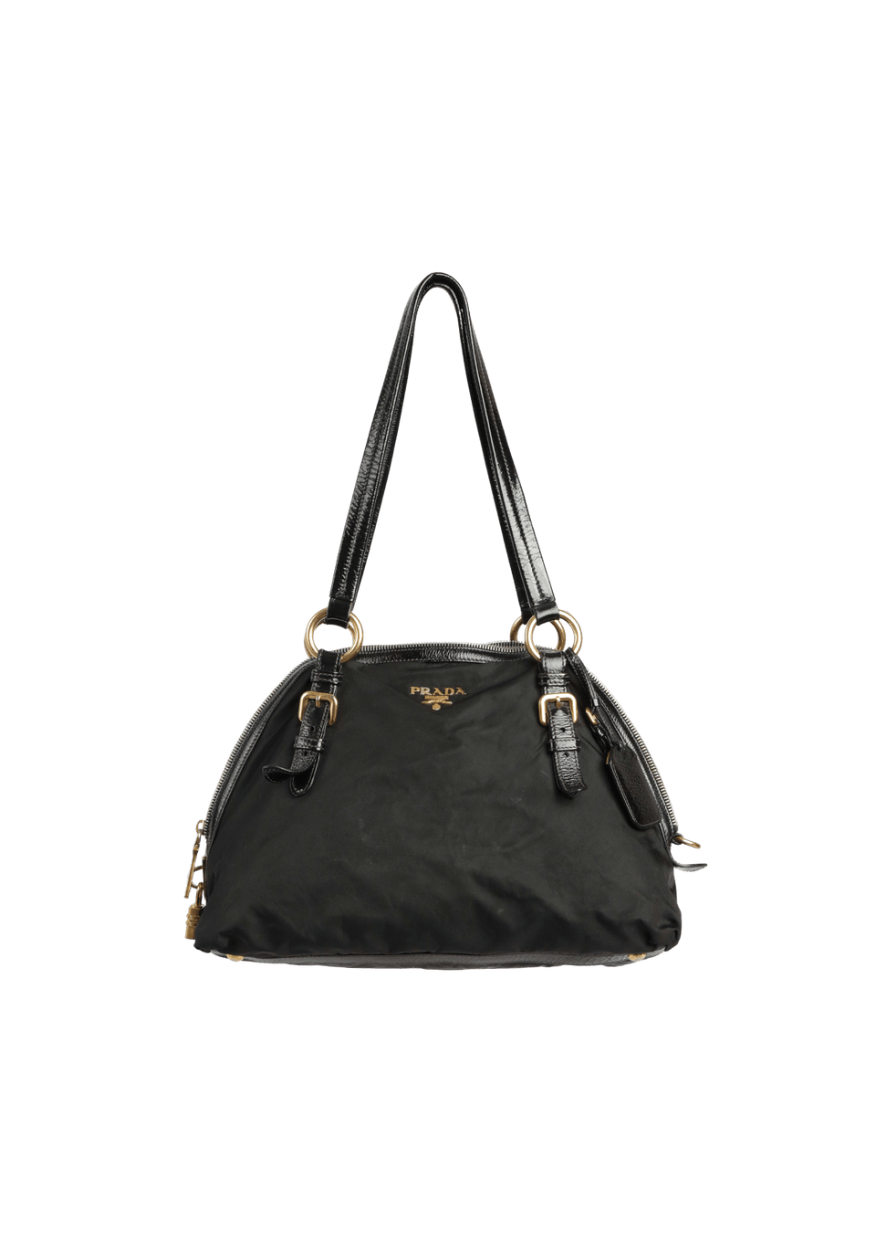 PRADA ブラック ハンドバッグ Borsa in Tessuto Bolsa Prada Original Tessuto Nylon Satchel Preta Feminina