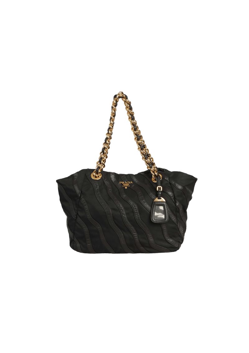 TESSUTO WAVES CHAIN TOTE