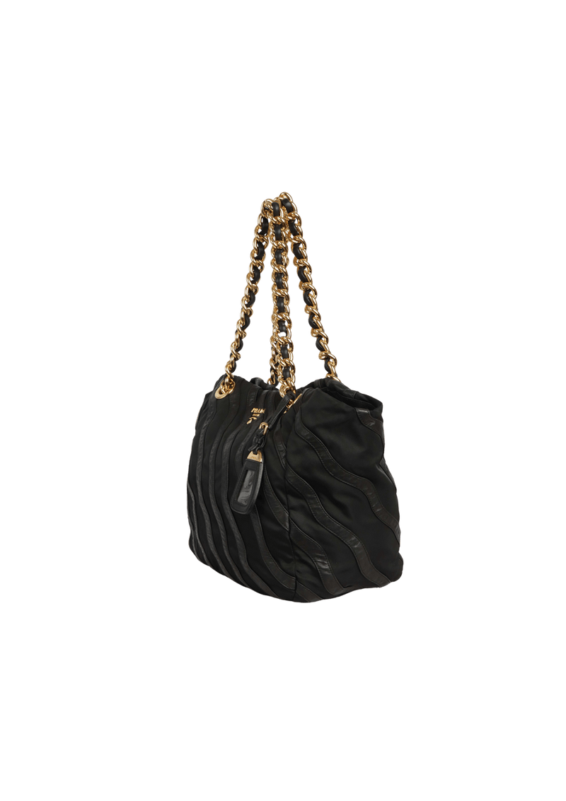 TESSUTO WAVES CHAIN TOTE