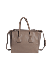 TWIN POCKET GLACE CALF TOTE