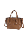 TWIN POCKET GLACE CALF TOTE