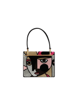 VELVET PATCHWORK LISOLETTE WATKINS TOP HANDLE BAG