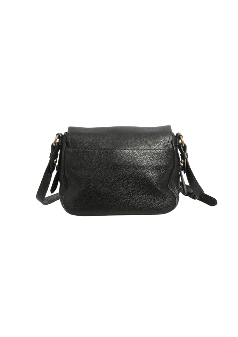 VITELLO DAINO BUCKLE MESSENGER BAG