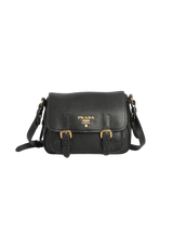 VITELLO DAINO BUCKLE MESSENGER BAG