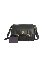 VITELLO DAINO BUCKLE MESSENGER BAG