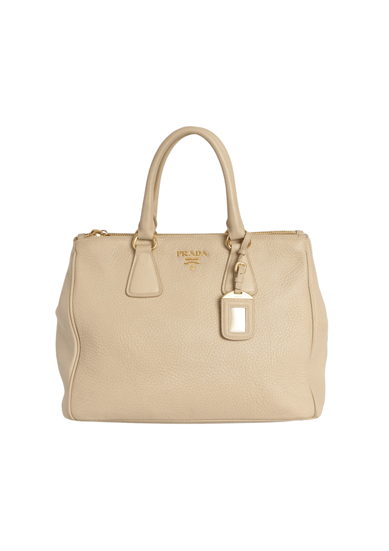 VITELLO DAINO DOUBLE ZIP TOTE