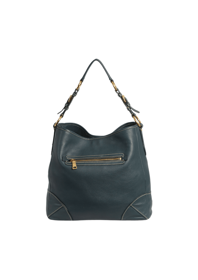 VITELLO DAINO FRONT ZIP BAG