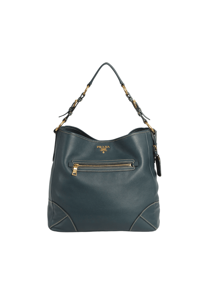 VITELLO DAINO FRONT ZIP BAG