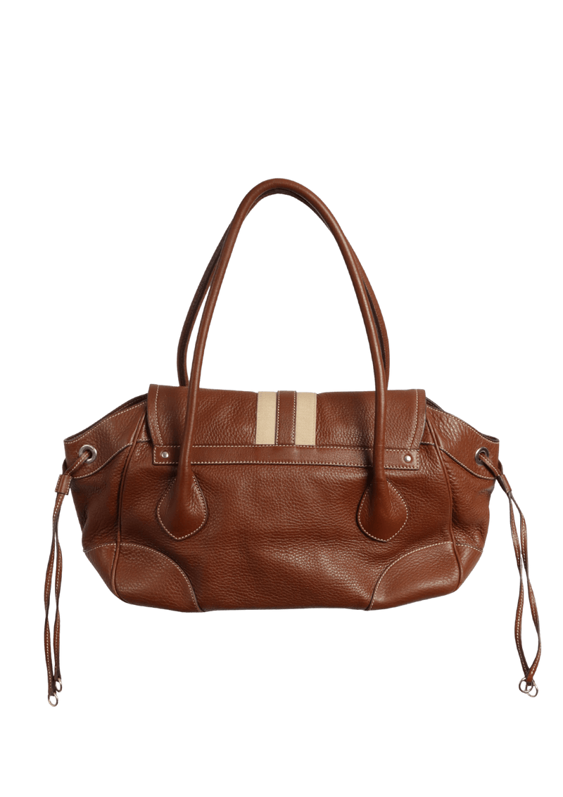 VITELLO DAINO PUSHLOCK TOTE BAG