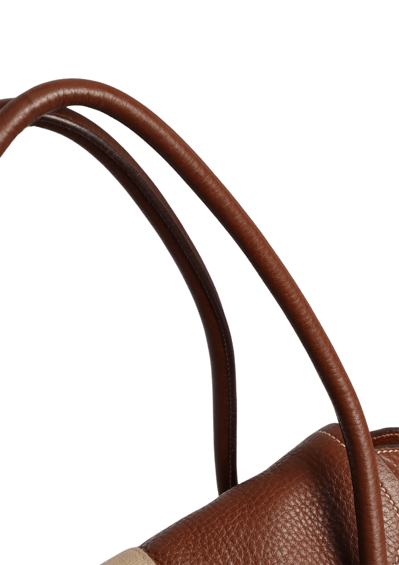 VITELLO DAINO PUSHLOCK TOTE BAG