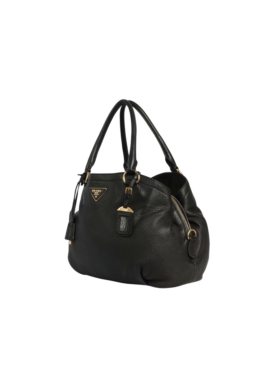 BOLSA PRADA VITELLO DAINO SHOULDER BAG PRETO ORIGINAL – Gringa