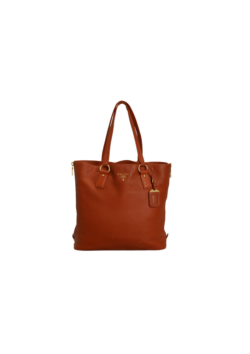 VITELLO DAINO SIDE ZIP TOTE