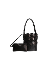 VITELLO INTRECCIATO TRESS BUCKET BAG