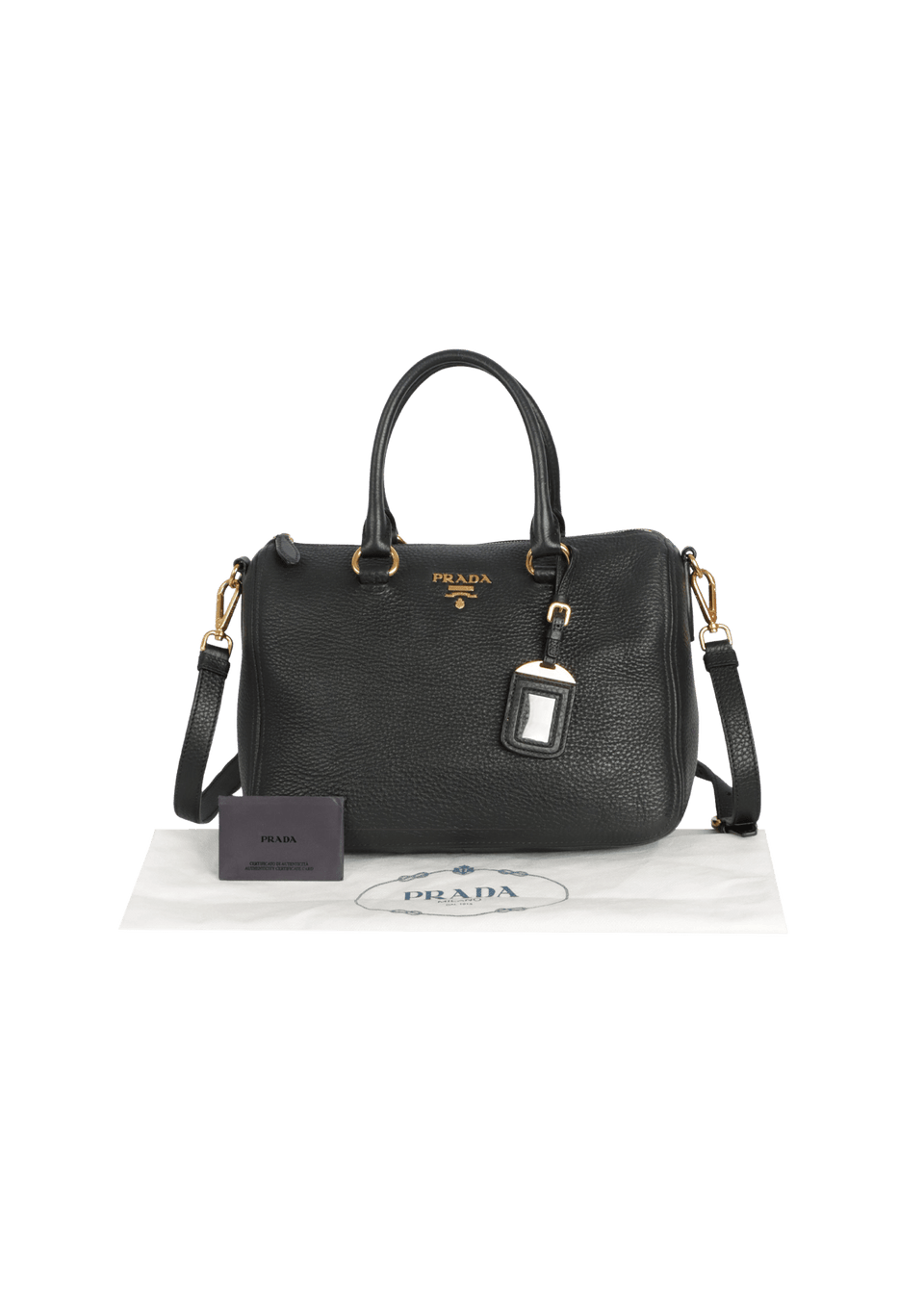 PRADA 　VITELLO PHENIX 　バック BOLSA PRADA VITELLO PHENIX BAULETTO BAG PRETO ORIGINAL – Gringa