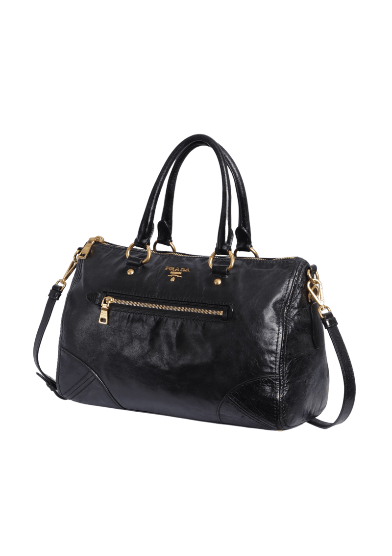 VITELLO SHINE FRONT ZIP BAG